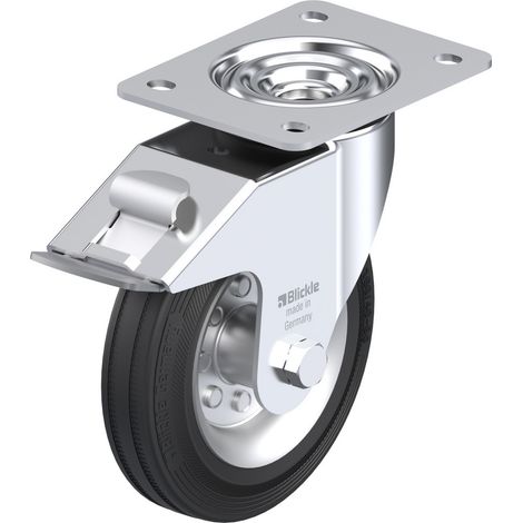 Blickle 374843 LE-VE 160R-FI Lenkrolle mit Feststeller Rad-Durchmesser: 160 mm Tragfähigkeit (max.):