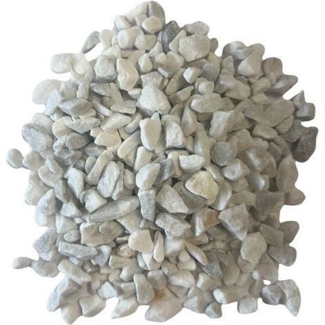 Gravier décoratif Concassé Marbre Blanc Carrare 9-12 mm 1000 kg (1/5)