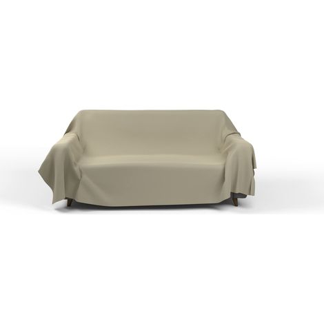 Italian Bed Linen Telo copritutto MAX COLOR tinta unita, Tortora, 270x300cm (1/4)