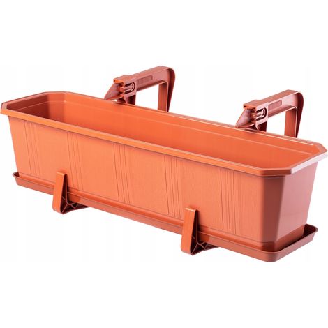KADAX Vaso da fiori da balcone con supporto, manici, 60 cm Colore. (1/5)