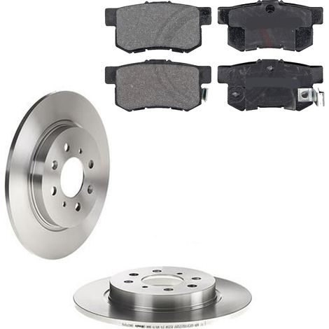 KIT FRENI POSTERIORI compatibile con HONDA INSIGHT (ZE) - DISCHI + PASTIGLIE OEM: FDB956 / DDF1876C /SOSTITUZIONE DIRETTA/BASSA POLVERE/SILENZIOSO (1/5)