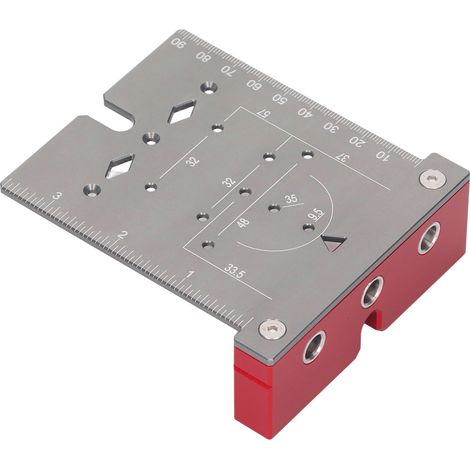 Gabarit de perçage pour charnières, guide de perçage pour tourillons de 35 mm, kit d'outils pour le travail du bois et l'ameublement (1/5)