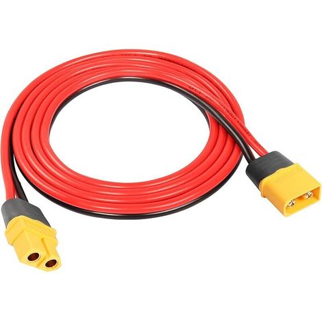 Câble d'extension XT60 1,2 m 16 AWG XT60 mâle vers femelle pour batterie RC Lipo Drone FPV (1/5)