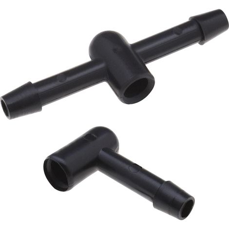 2 Pack Black Plastic Wiper Hose Connector 6680333 1300699 Compatible with Focus MK2 2004 2011 Focus MK3 2011 2018 Galaxy MK3 2006 2015 (1/5)