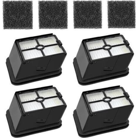 Filtro HEPA de repuesto para aspiradoras Rowenta X-Clean 4 / X-Clean 5, lavable y reutilizable, 4 piezas (no compatible con X-Clean 10) -Crezuo (1/4)