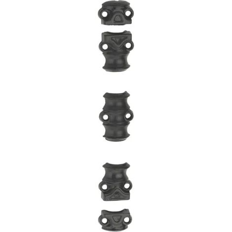 Thirard – Accessoires fixations pour tringles crémones de fenêtre – Coulisseau en fonte noir – Guide et chapiteaux inclus – Pour fenêtres sécurisées