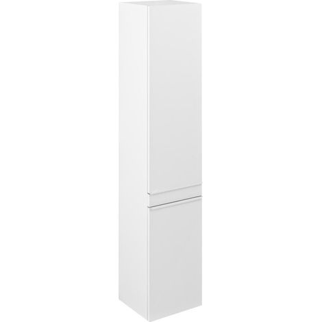 SITIA Meuble de rangement haut 2 portes 35x172x32cm, gauche/droite/blanc mat (1/5)