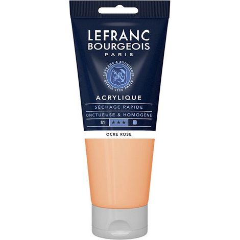 Peinture acrylique - Ocre rose - 817 - Fine - Lefranc Bourgeois - Tube 200ml (1/2)