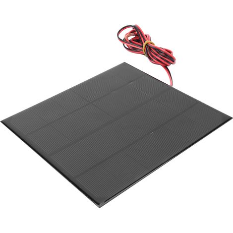 Module photovoltaïque en époxy polysilicium 6 V CC 4,5 W avec câble rouge et noir de 200 cm (1/5)
