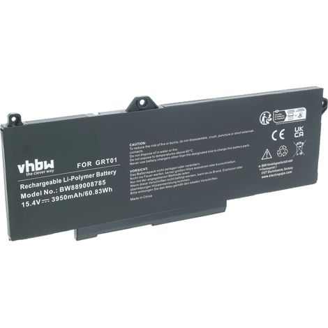 vhbw Akku kompatibel mit Dell Alienware M17 R5 AMD Notebook (3950 mAh, 15,4 V, Li-Polymer) (1/5)