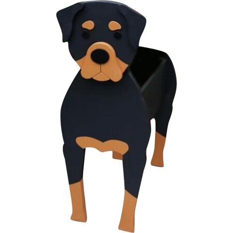 1 pot de fleurs Divers accessoire de portail, motif graffiti chien, PVC, 29×20×10 cm, pour jardin bureau intérieur (1/5)