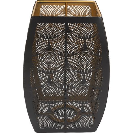 Abat-jour métal perforé avec motif ombre - Pour lampes E27/E26 (montage clip) - Suspension, table et pied - Housse design nordique (20cm)