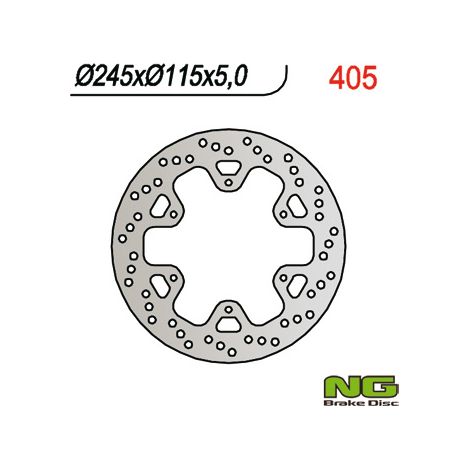 Disco de freno trasero Yamaha XTZ 750 92-95  Alta calidad 245 mm