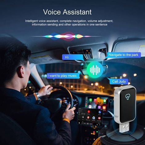 New cross-border product: 2-in-1 wireless CarPlay/Autobox with mirrored vehicle infotainment system. (1/5)
