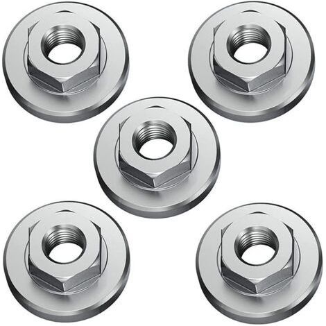 éCrou de Serrage Rapide éCrou de Blocage, 5 Serrage Rapide D'éCrou de Serrage, éCrou Accessoires Pour Toutes Les Meuleuses D'Angle (1/4)