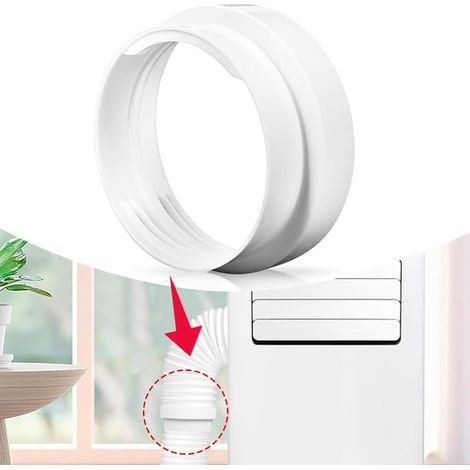 Acoplamiento manguera acondicionado, 130 mm / 150 mm Acoplamiento universal manguera escape, Adaptador manguera acondicionado portátil móvil (1/5)