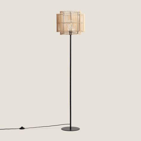 Stehlampe Bambus und Metall Kaia Natürlich ↑ 160 cm (1/5)