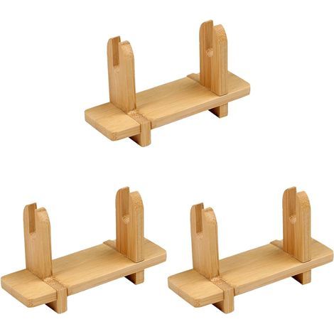 Lot De 3 Support Eventail Bois - PréSentoir à Eventail Pliable Vintage - DéCoration De Table Et IntéRieure (1/4)