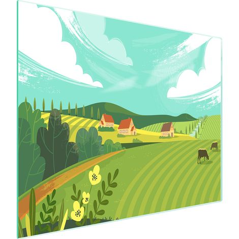 TAGLIERE IN VETRO 52x30 VILLAGE (1/5)