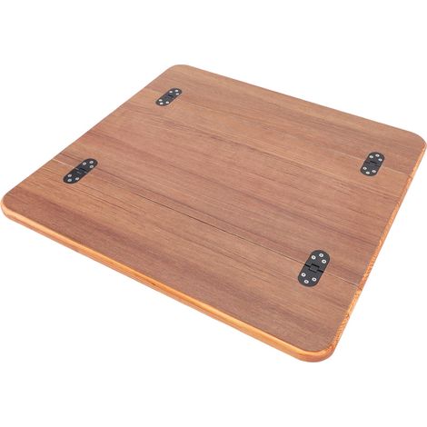 Plateau de table pour camping-car, finition revêtue, pliable, élégant, bateau en bois massif, pour yacht, bateau, marron (595x580mm/23.43x22.83in) (1/5)