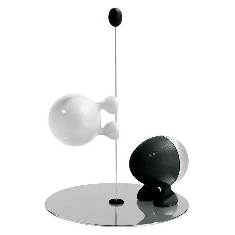 alessi Lilliput Ensemble sel et poivre noir et blanc (1/2)