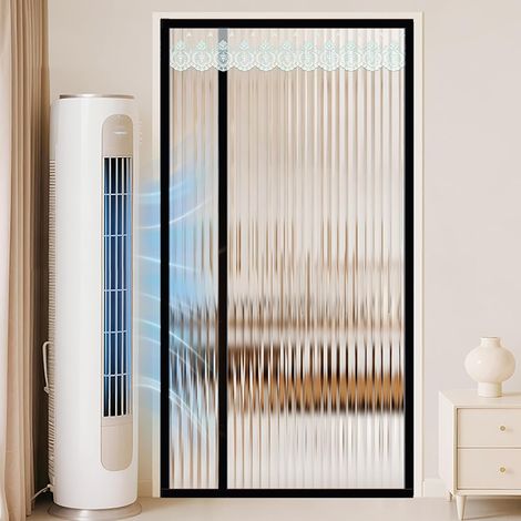 Rideau de porte isolé transparent en PVC (1/5)