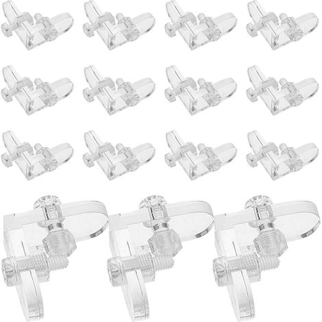 Unomor Lot de 40 équerres d angle en acrylique transparent (1/5)
