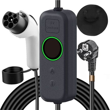 Cargador de Coche Eléctrico EV 16A/3.5KW/10M con Cabezal de Enchufe (1/5)