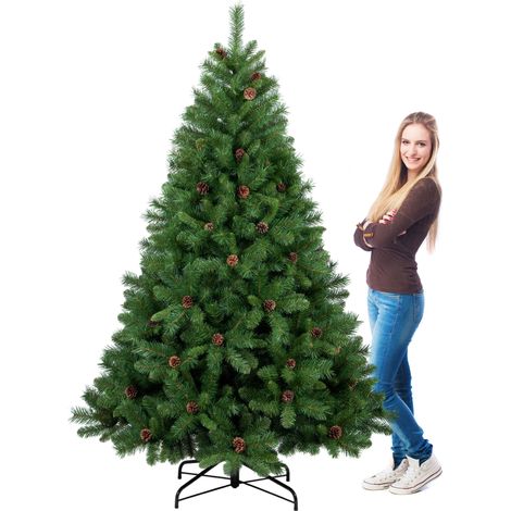 Boho - Árbol de Navidad con piéas de PVC Ø142x240H cm, 1407 puntas (1/5)