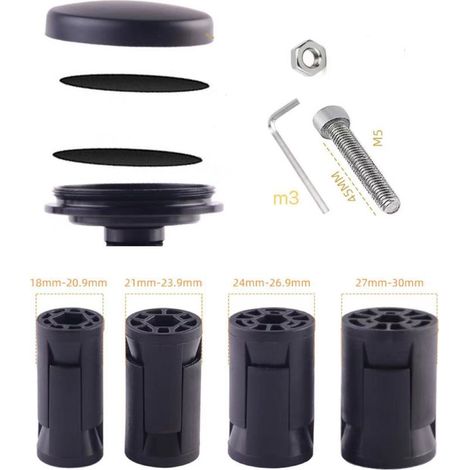 Fork support for kickstands with protective cover, secure hold and easy, tool-free assembly