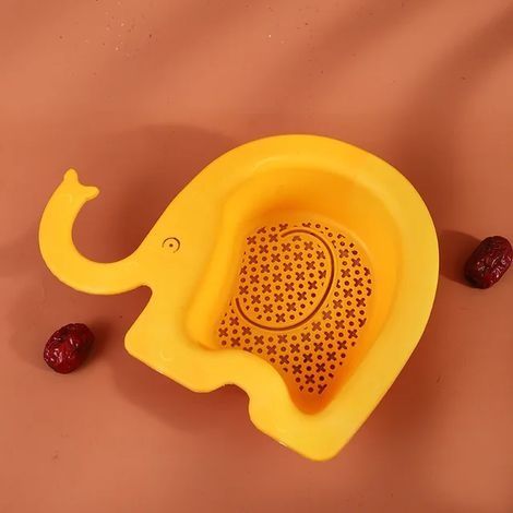 Évier Passoire Restes Panier De Vidange Cuisine Soupe Aux Légumes Filtre À Ordures Ménage Triangulaire En Plastique Filtre À Eau Rack Égouttoir Jaune-éléphant