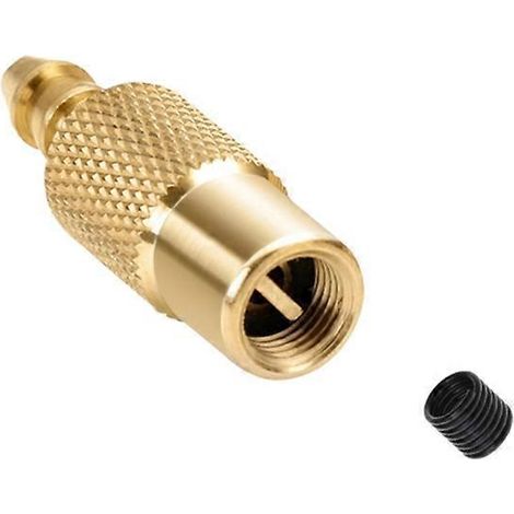Compresseur d'air à flux fermé, robuste, pour pneus de voiture - Mandrin de pompe à valve avec ressort (1/5)