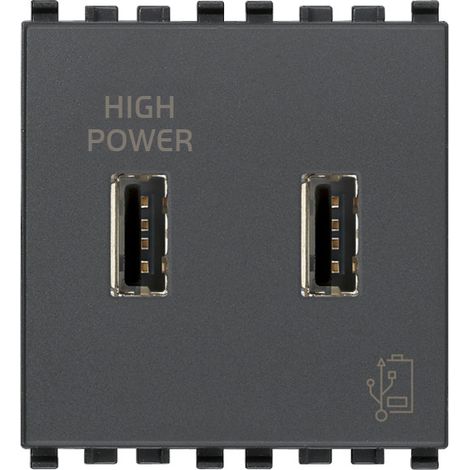 VIMAR - 20295 USB-Netzteil 5V 2,1A 2M Grau