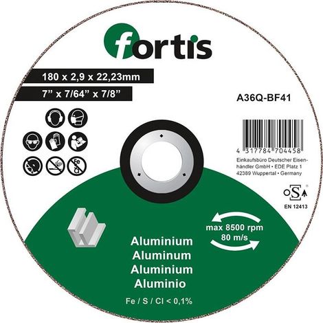 Disk Coppettazione Alu-Ne 180 X 29 Millimetri Curvo Fortis