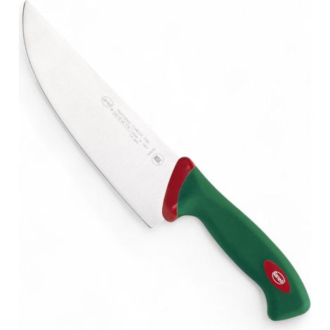 Coltello affettare professionale da cucina con lama 20 cm rigida per carne cruda e manico antiscivolo Sanelli (1/2)