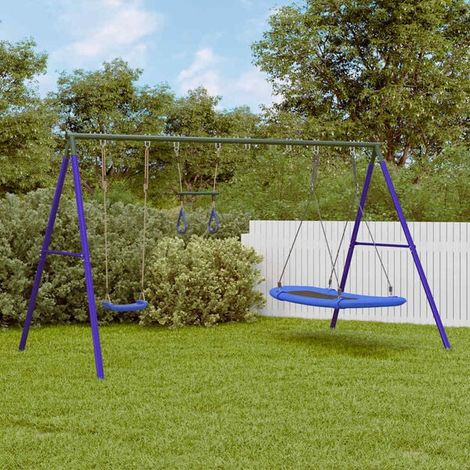 Jeu extérieur enfant : Tour de jeu Marron 85 x 52,5 x 239 cm Pin massif jeu extérieur enfant, aire de jeu jardin, balançoire enfant , pour jardin, usage domestique , enfant 3-8 ans (1/5)