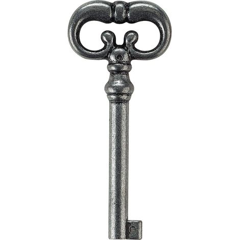 Itar – Clé de meuble cuisse zamac – Tige 37mm – Décor vieil argent – Ajustage européen – Vendu à l'unité