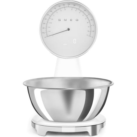 SMEG Balance analogique numérique Led Blanc 1,8L 5kg/1g /1 KSF01WHWW (1/5)