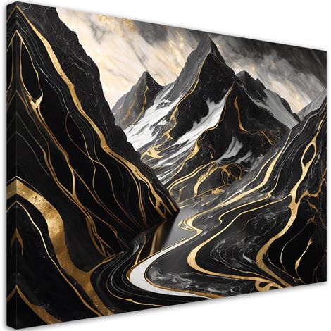 Tableau déco Montagnes Abstraction Glamour 60x40 (1/5)