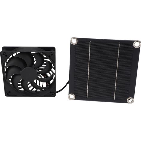 5W 5V monokristallines Silizium-Solarpanel-Lüfterset, Photovoltaik-Panel-Abluftlüfterset (1/5)