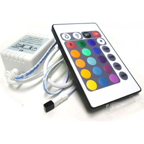 Centralina RGB Kit Controller Telecomando IR Infrarossi Per Striscia LED RGB 12V 3X2A IR240 (1/3)