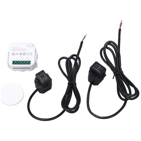 WiFi Smart Energy Monitor, Single Phase Clamp Electricity Meter, AC 100-240V, for Home Appliances, Black PJ-1103A (1/5)