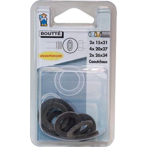 Assortiment joints caoutchouc naturel SBR, dureté 60/70 shores - BOUTTÉ