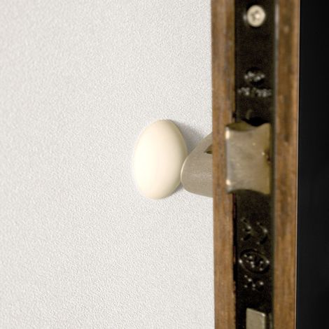 Ouvre&Déco – 2 butées de porte murales adhésives Luminescent blanc (1/5)