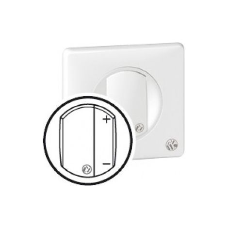 Legrand 067748 Copriinterruttore antimicrobico Céliane - interruttore dimmer - bianco