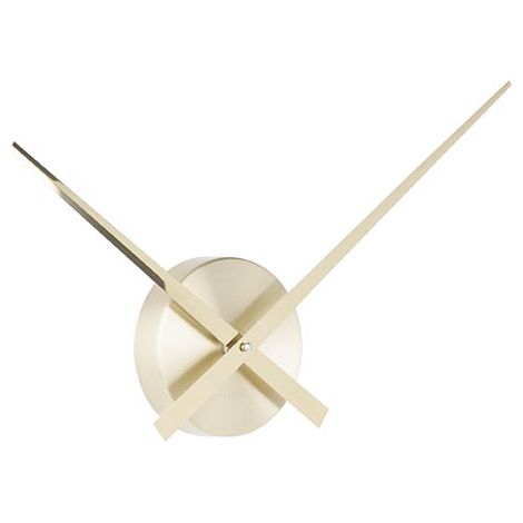 Horloge murale design minimaliste en métal petit format LITTLE BIG TIME (1/4)