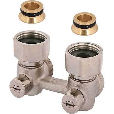 JS ANSCHLUSSARM.F.KOMPAKT-HK, ECKF 2ROHRSYS, KONUS, DN15, UE-MU3/4", NI