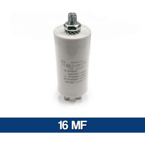 CONDENSATORE MOTORE ELETTRICO ELETTROPOMPA DA 1 A 80 MF MICROFARAD 450 V 10976V 16 MF (10984)