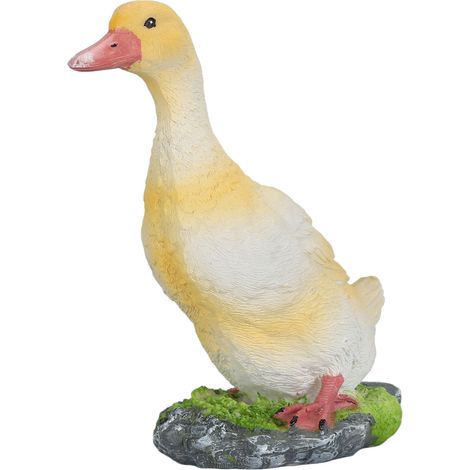 statue jardin exterieur-Figurine de Canard en Résine Décor Jardin – Détaillée à la Main et Imperméable pour Espaces Extérieurs (Statue Sculpture Jaune) (1/5)