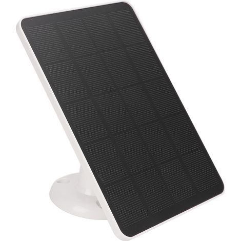 Panneau solaire 4W 5V silicium monocristallin avec câble de charge pour caméra de surveillance extérieure blanc (1/5)